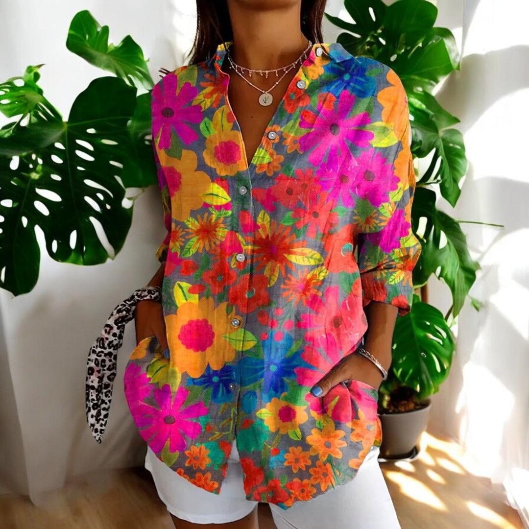 Gina™ - Blommig blus