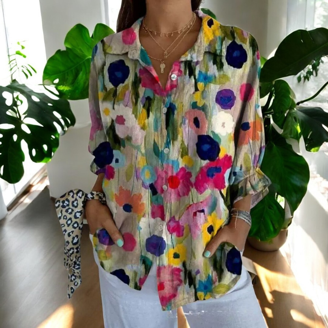 Gina™ - Blommig blus
