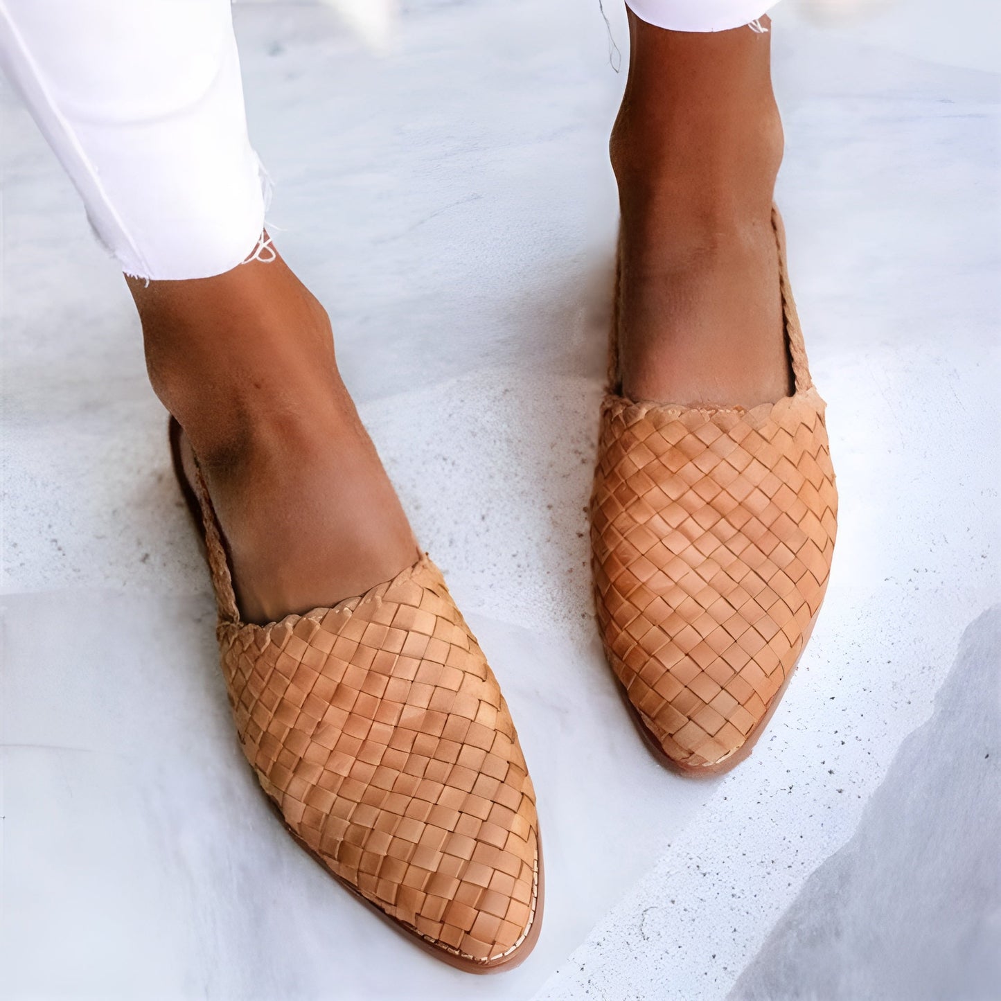 Helena™ - Flätade sandaler