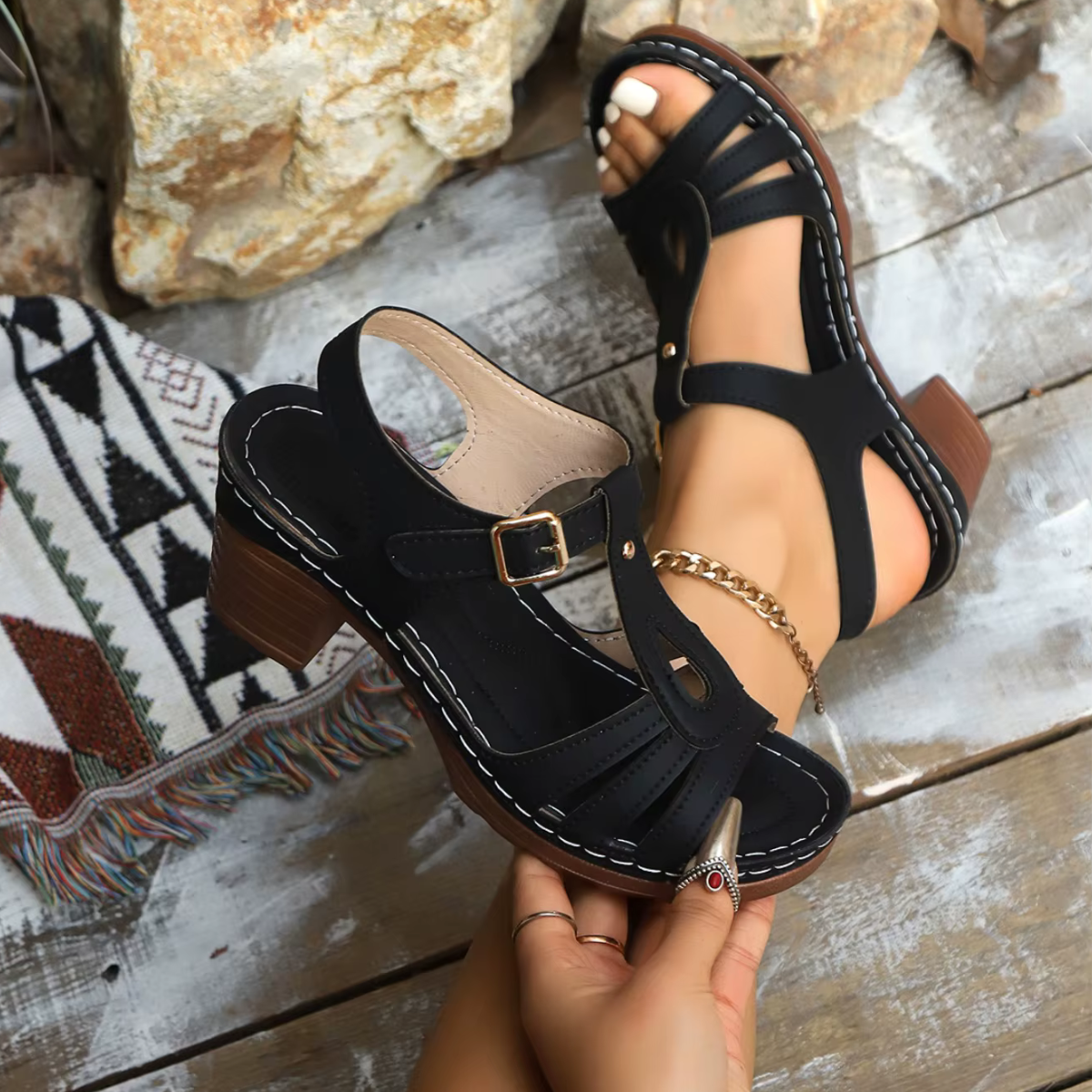 Penny™ - Sofistikerade högklackade sandaler