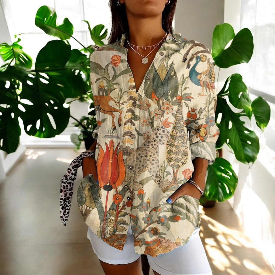 Gina™ - Blommig blus