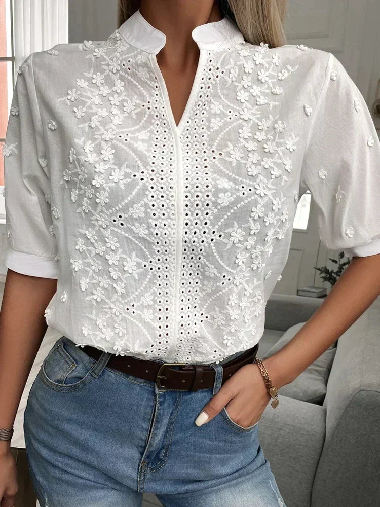 Haley™ - Blommig blus