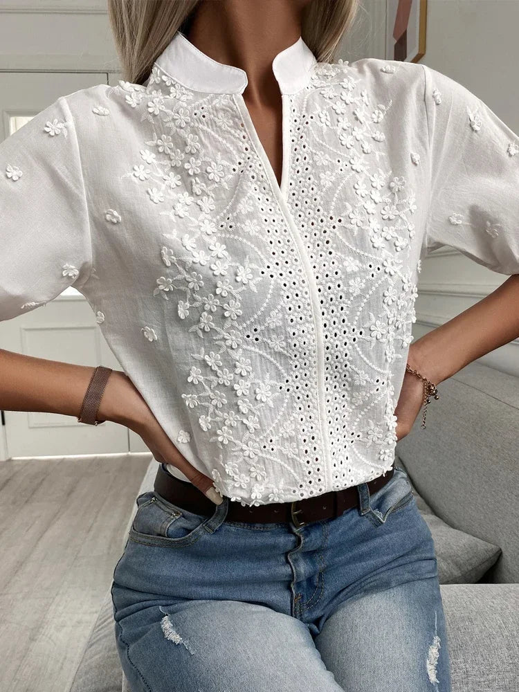 Haley™ - Blommig blus