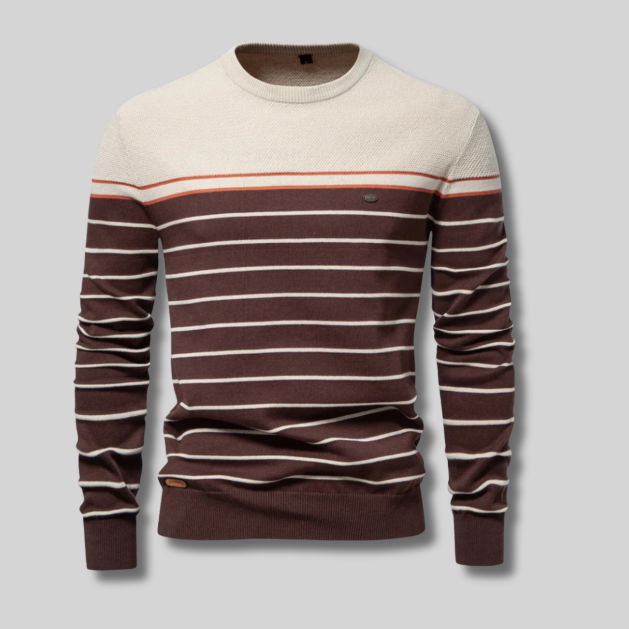 Viggo™ - Herrtröja Med Randigt Design