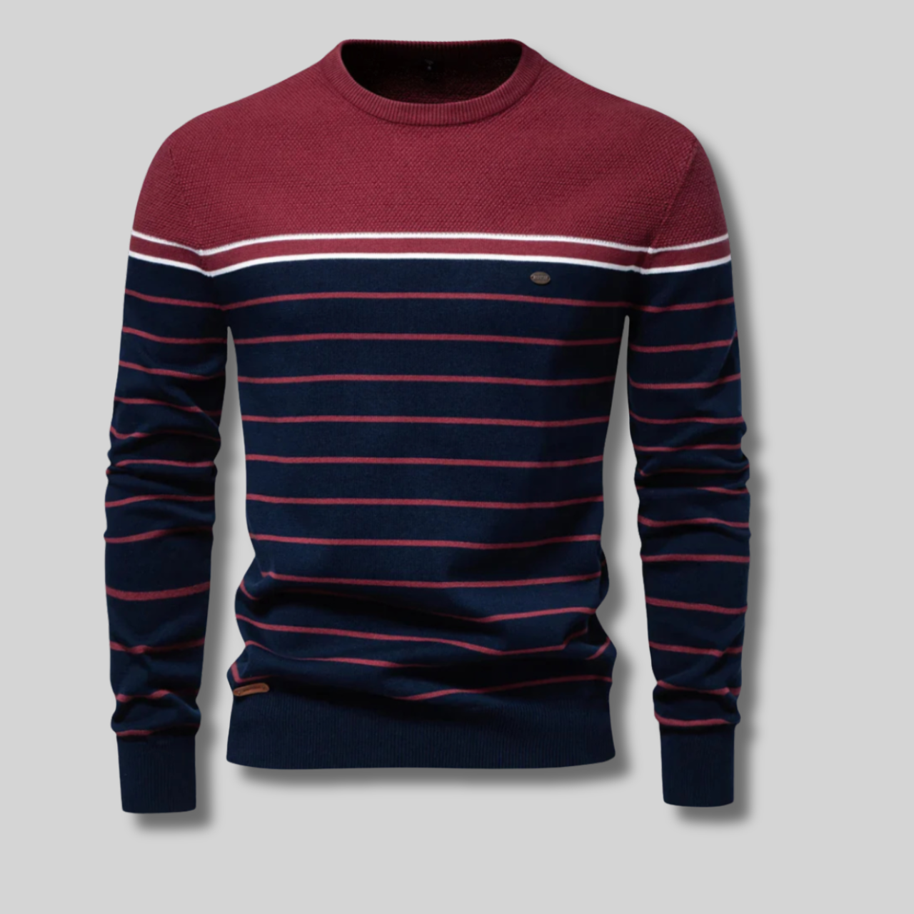 Viggo™ - Herrtröja Med Randigt Design