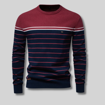 Viggo™ - Herrtröja Med Randigt Design