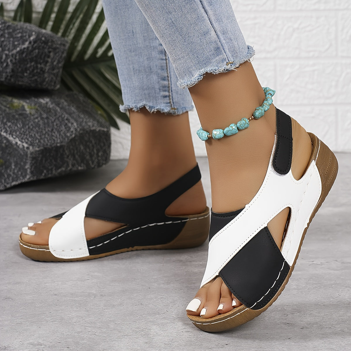 Lise™ - Tvåfärgad sandal