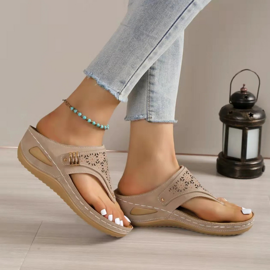 Roselin™ - Kilklackssandaler med romersk look