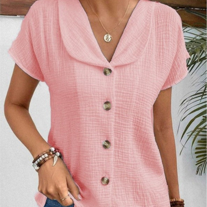 Carola™ - Blus med knappar