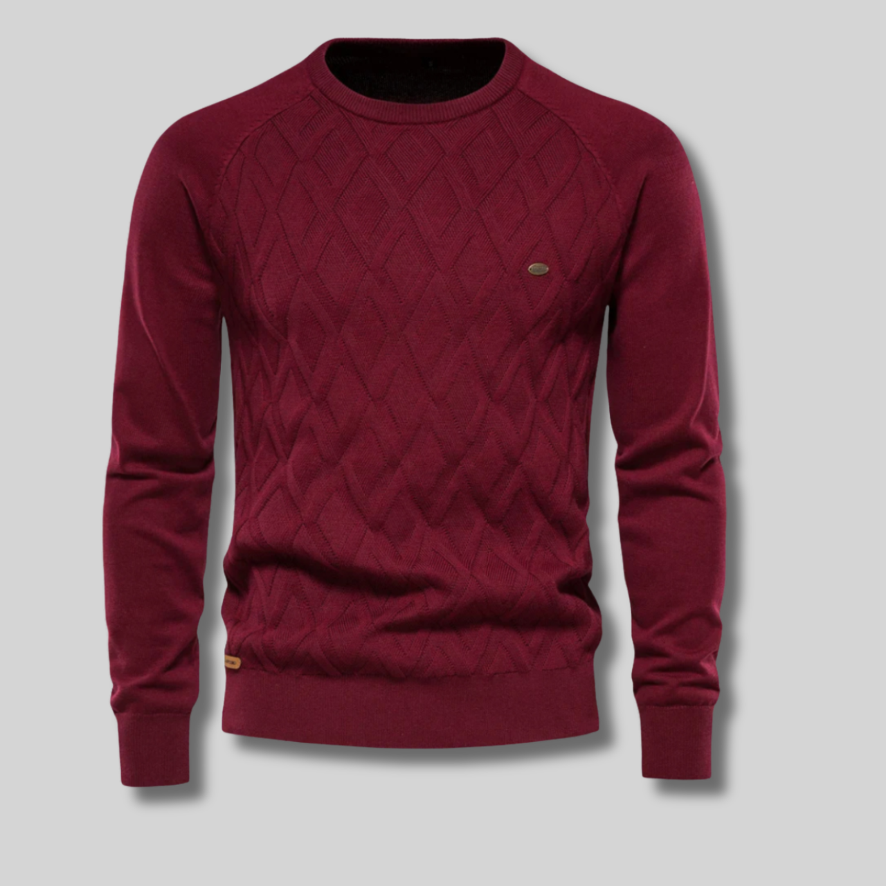 Stellan™ - Herrtröja Med Rutdesign