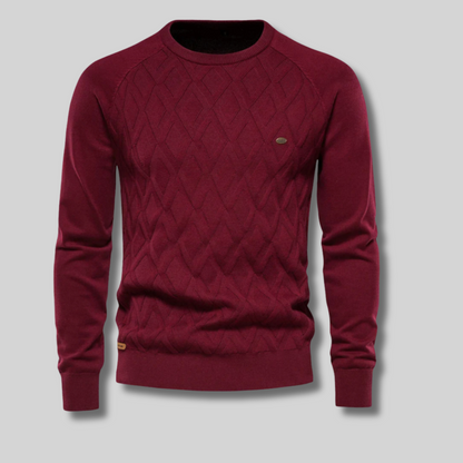 Stellan™ - Herrtröja Med Rutdesign