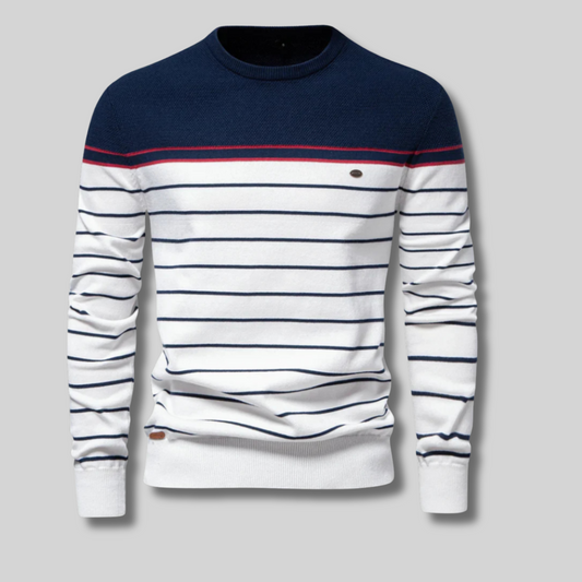 Viggo™ - Herrtröja Med Randigt Design