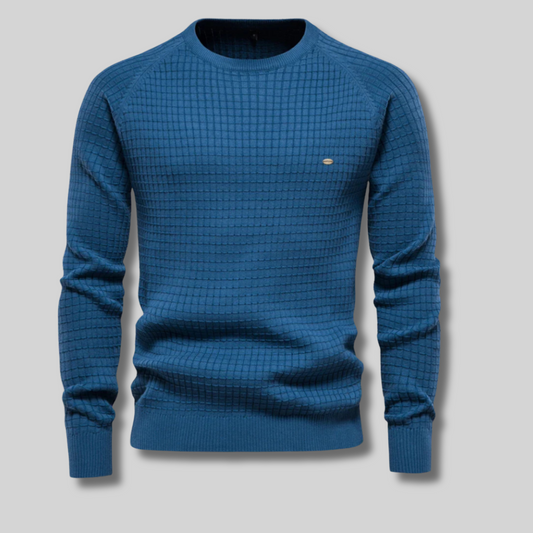Damien™ - Herrtröja Med Rutnätmönster