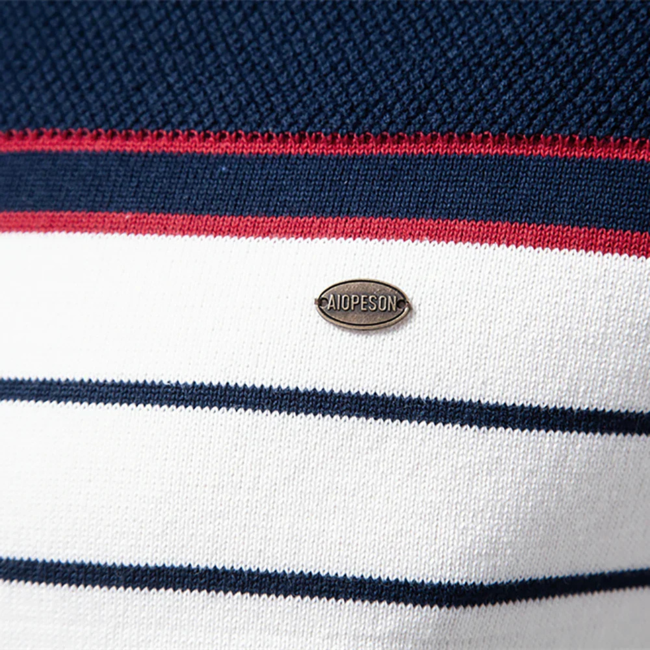 Viggo™ - Herrtröja Med Randigt Design
