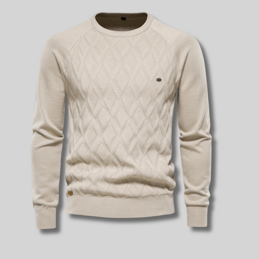 Stellan™ - Herrtröja Med Rutdesign