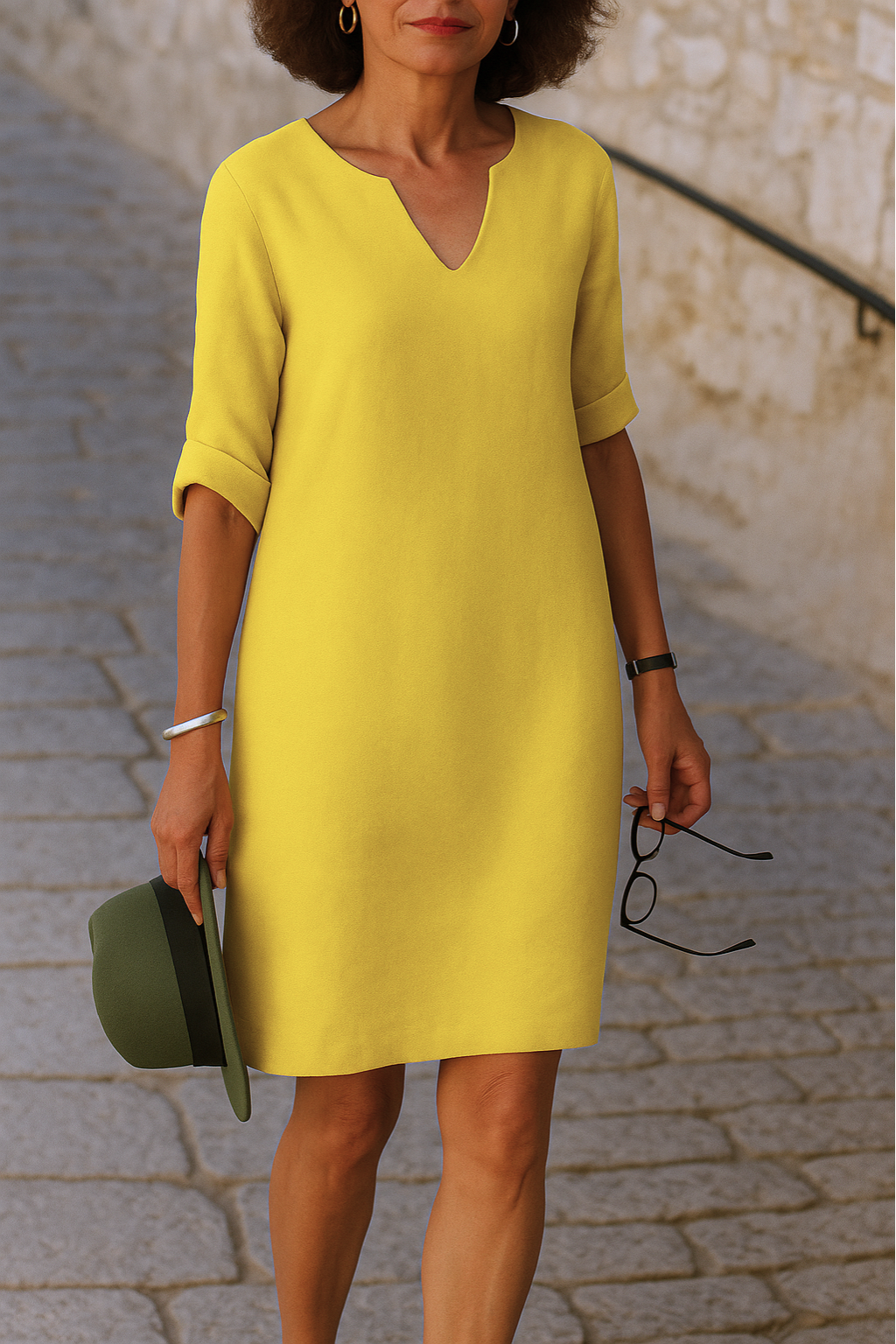 Anora™ - Elegant V-ringad klänning