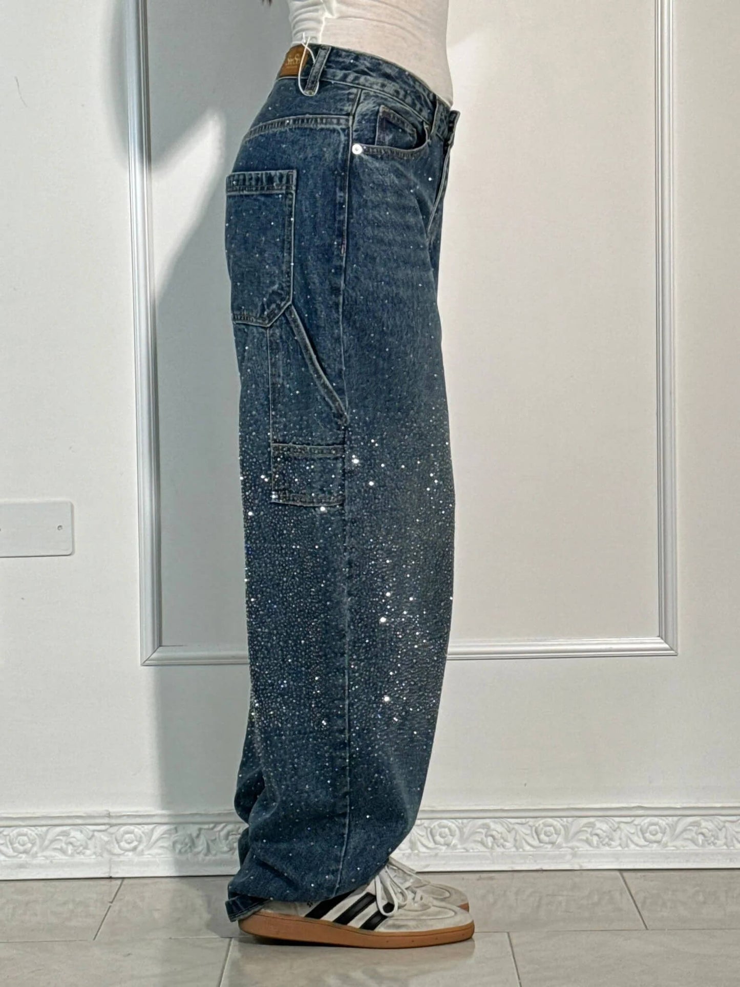 Remina™ - Vida, glansiga jeans