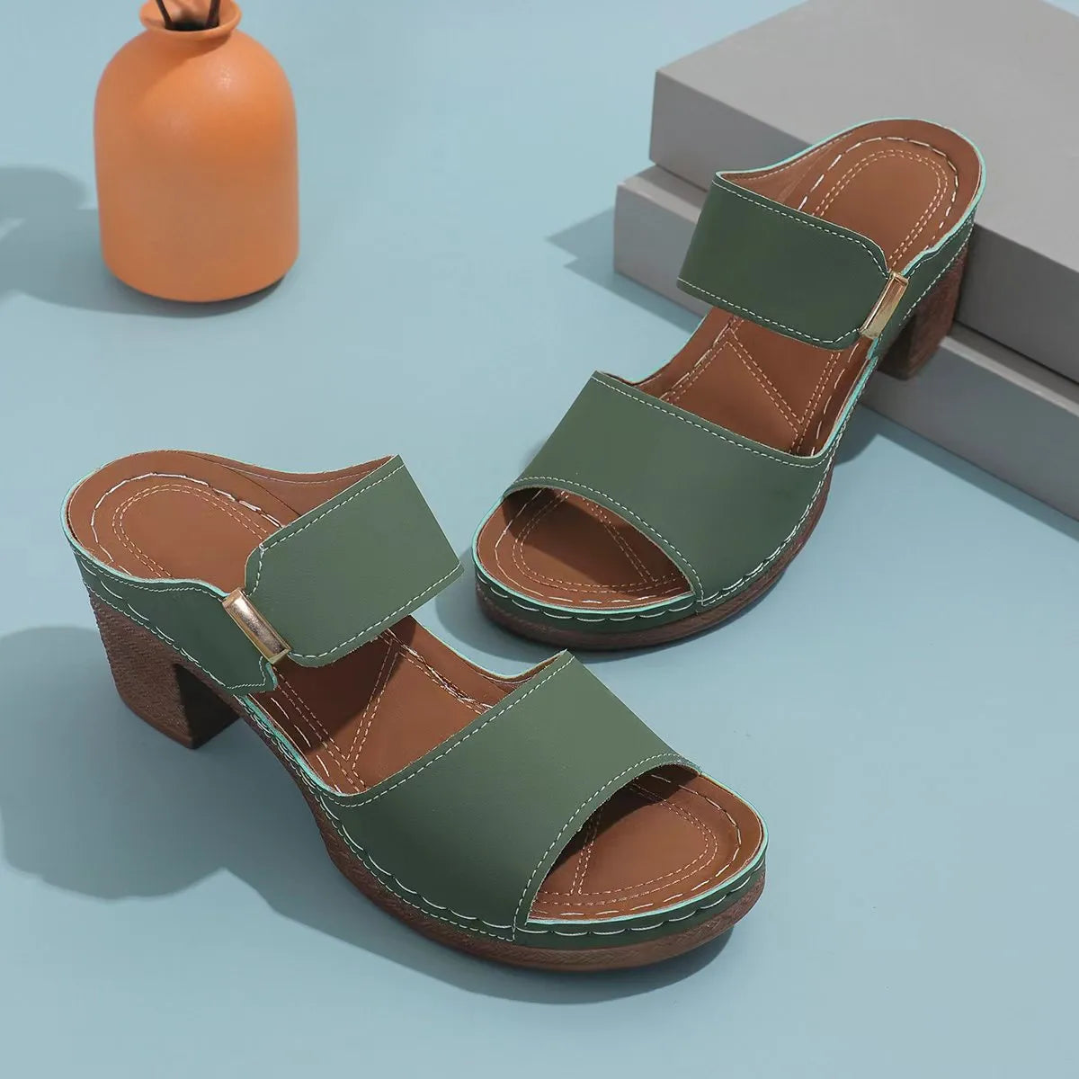 Agnes™ - Sofistikerade högklackade sandaler