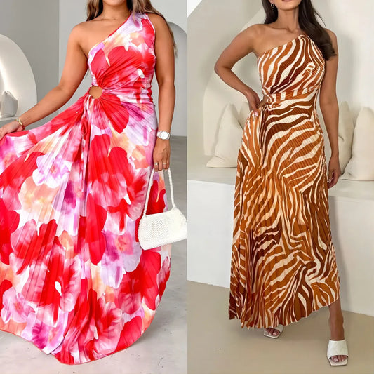 Miri™ - Ärmlös one-shoulder-klänning