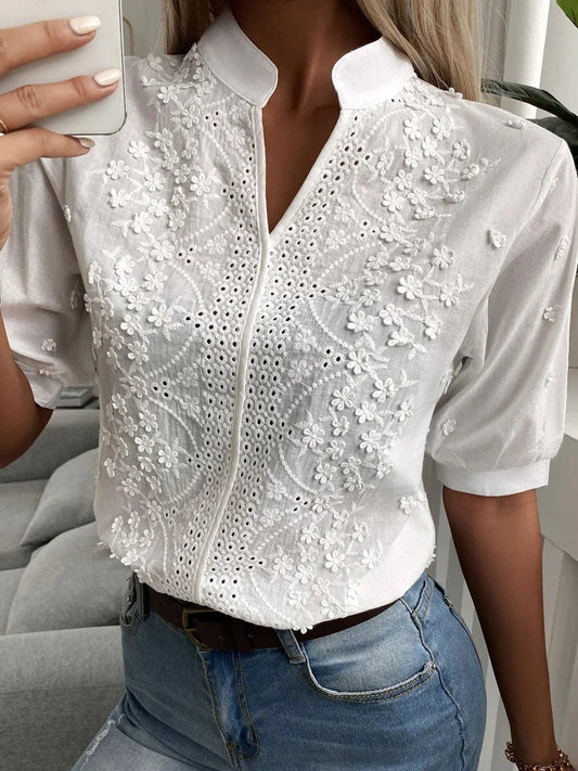 Haley™ - Blommig blus