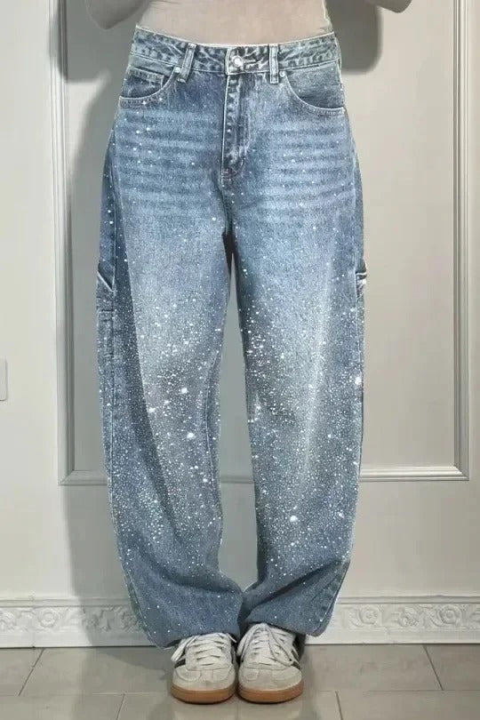 Remina™ - Vida, glansiga jeans